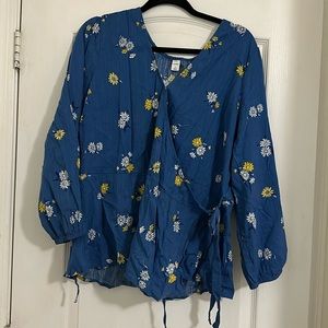Old Navy wrap blouse